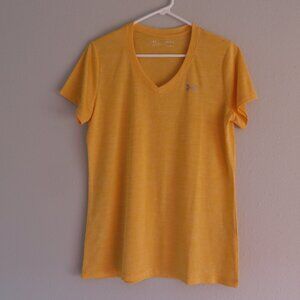 NEW Under Amour Tech™ Twist Women Loose Tshirt Size M Orange V-Neck Short Sleeve